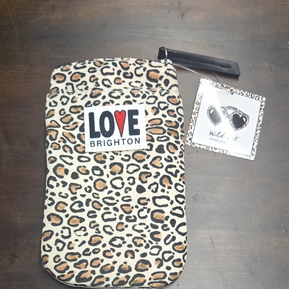 Brighton Brown and Black Leopard Sunglasses Case